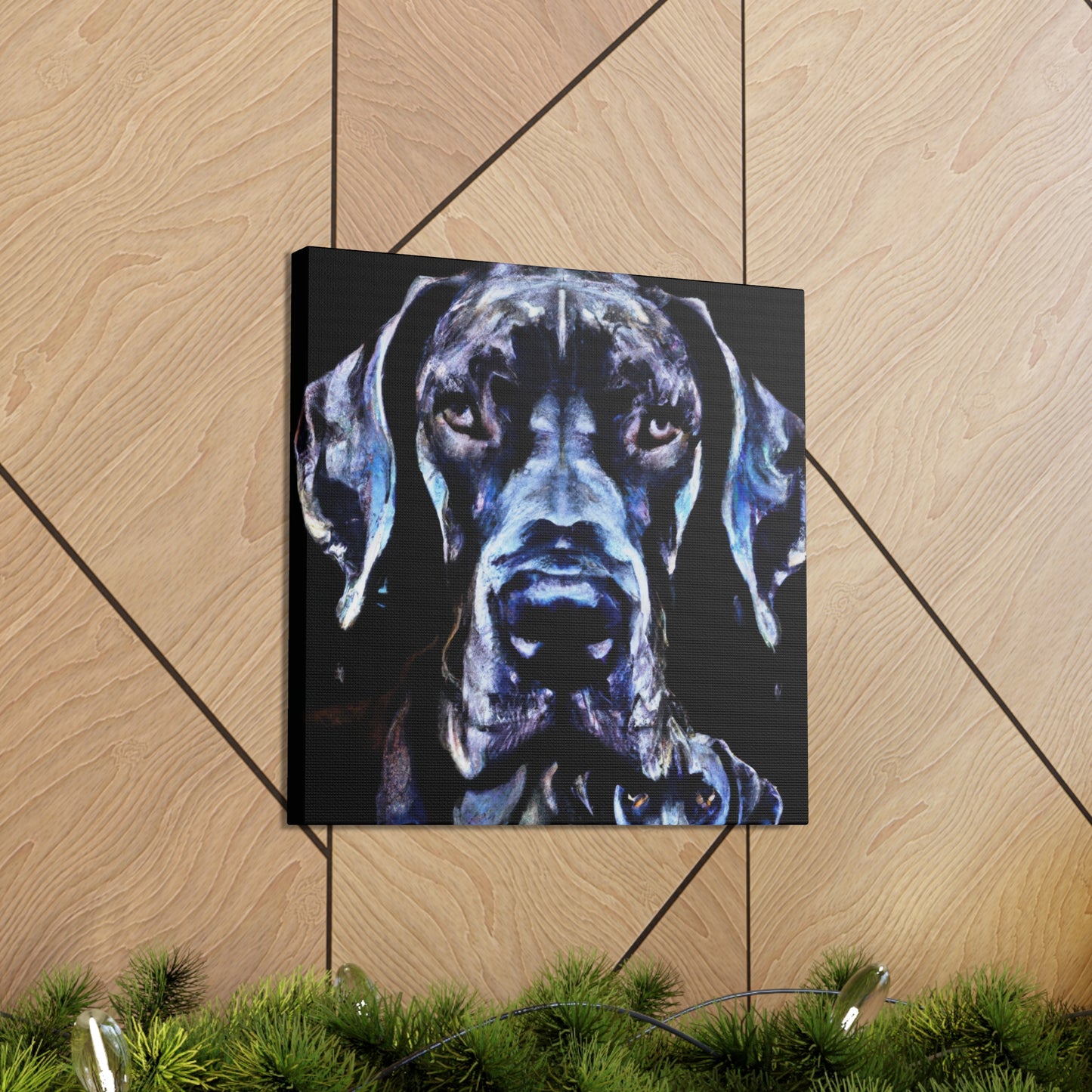 Great Dane in Deco. - Canvas