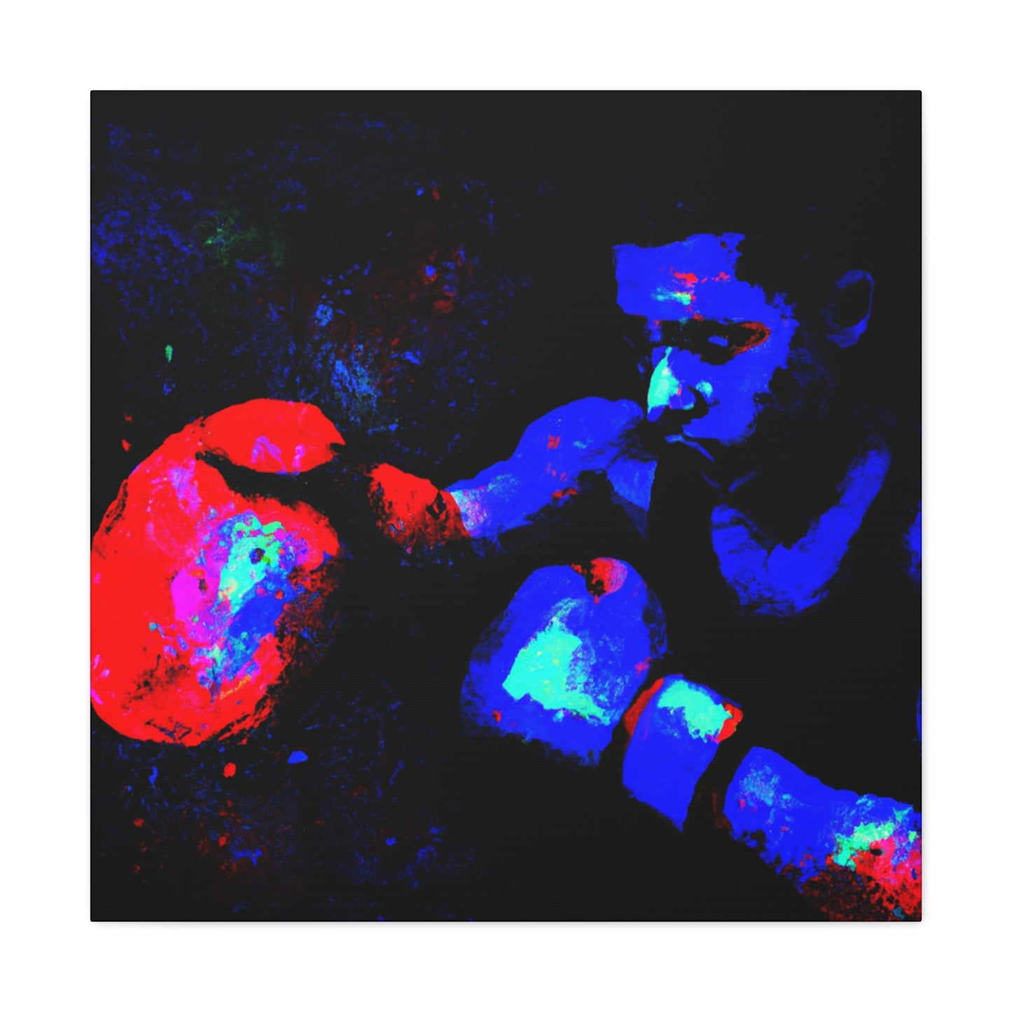 "Boxers in the Ring" - Canvas