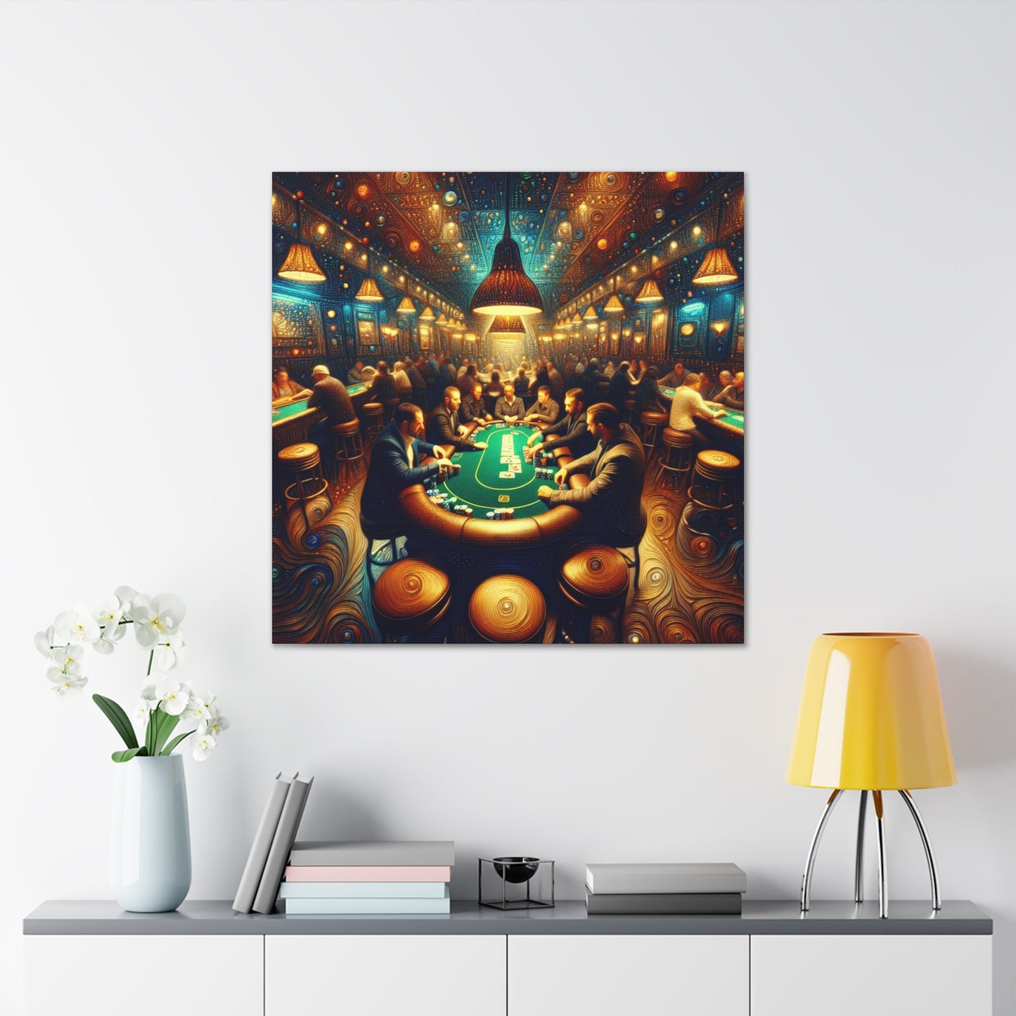 "Poker Passion Unveiled" - Canvas