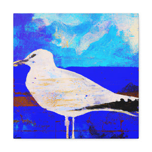 Seagulls Over Sea - Canvas