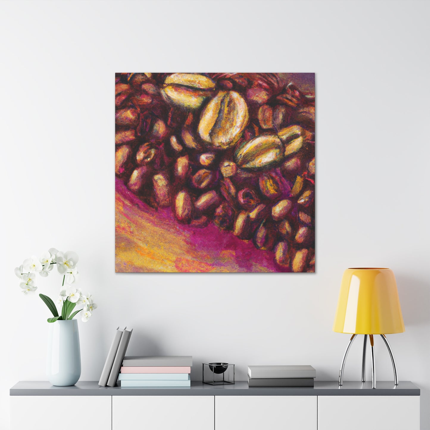 "Coffee's Colorful Aroma" - Canvas