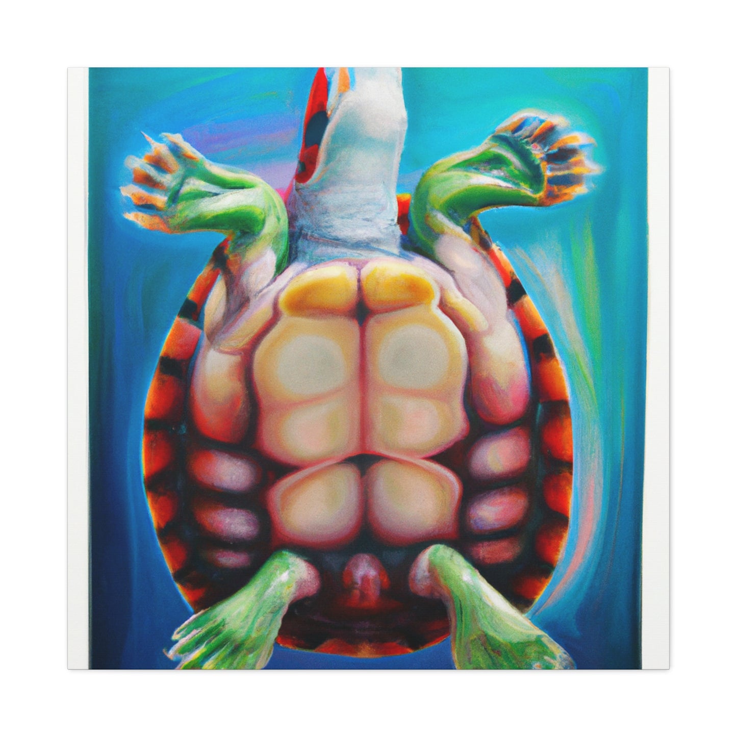 Turtle in the Water - Canvas