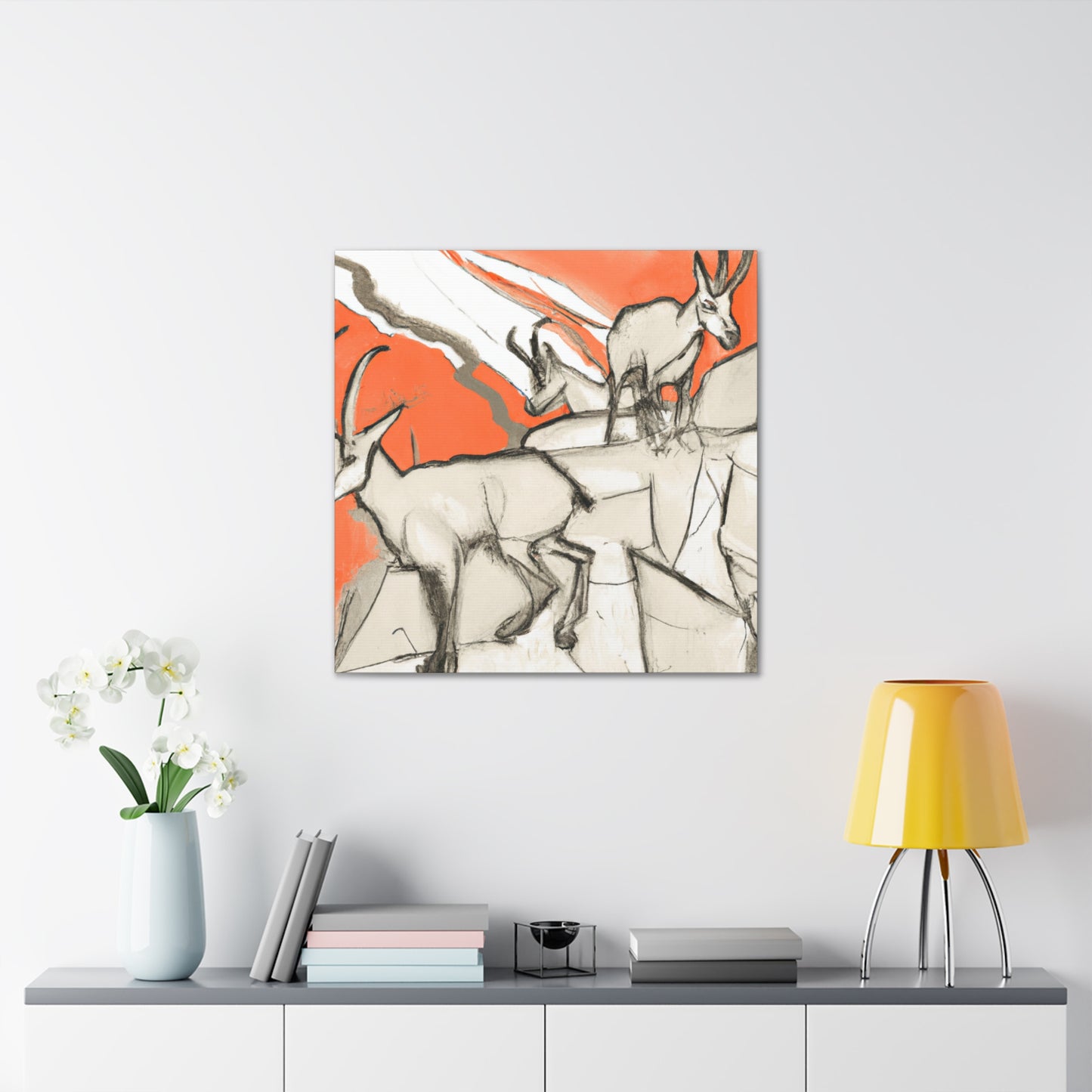 "Chamois amongst Nature" - Canvas