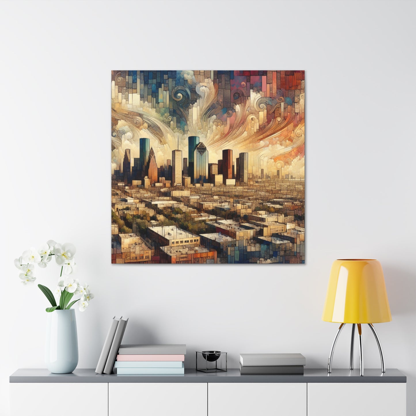 Majestic Houston Vignette - Canvas