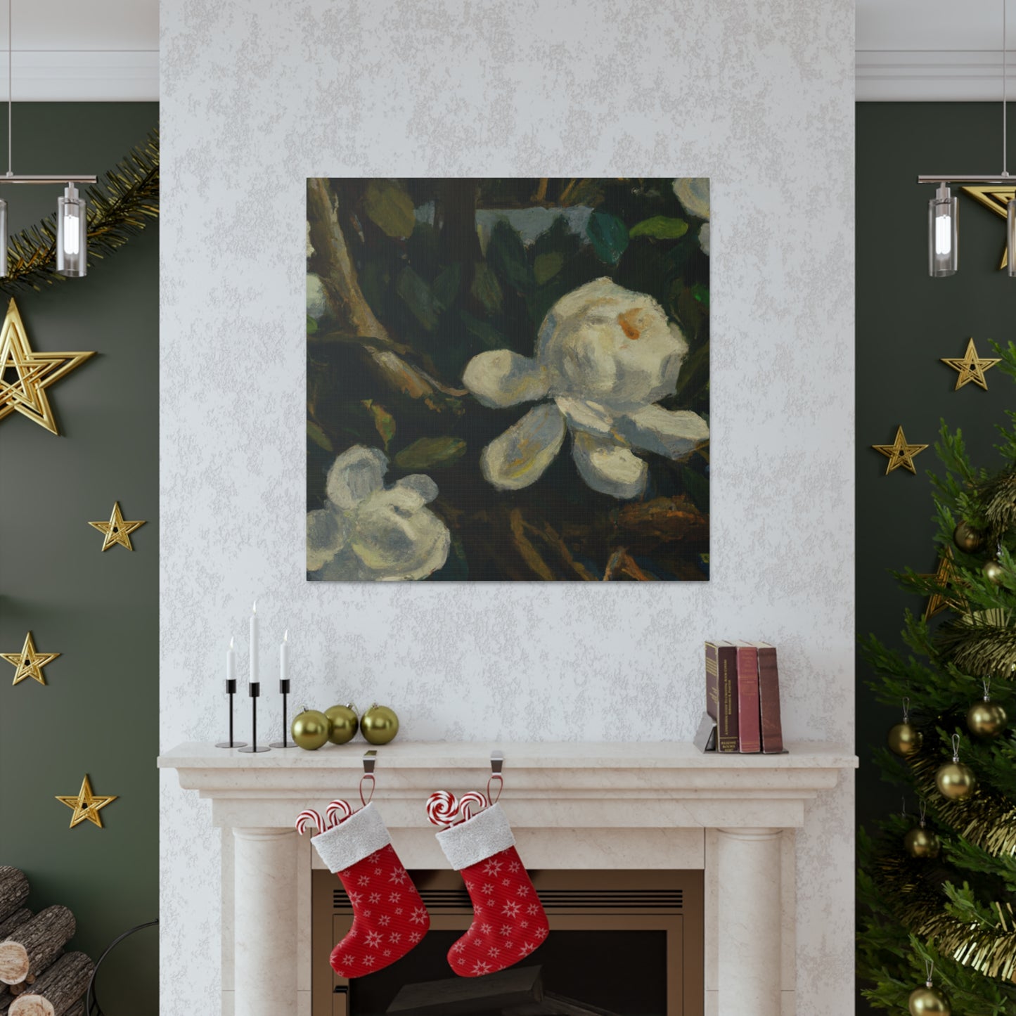 Gardenia Garden Splendor - Canvas