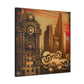 "Steampunk Art Deco Dream" - Canvas