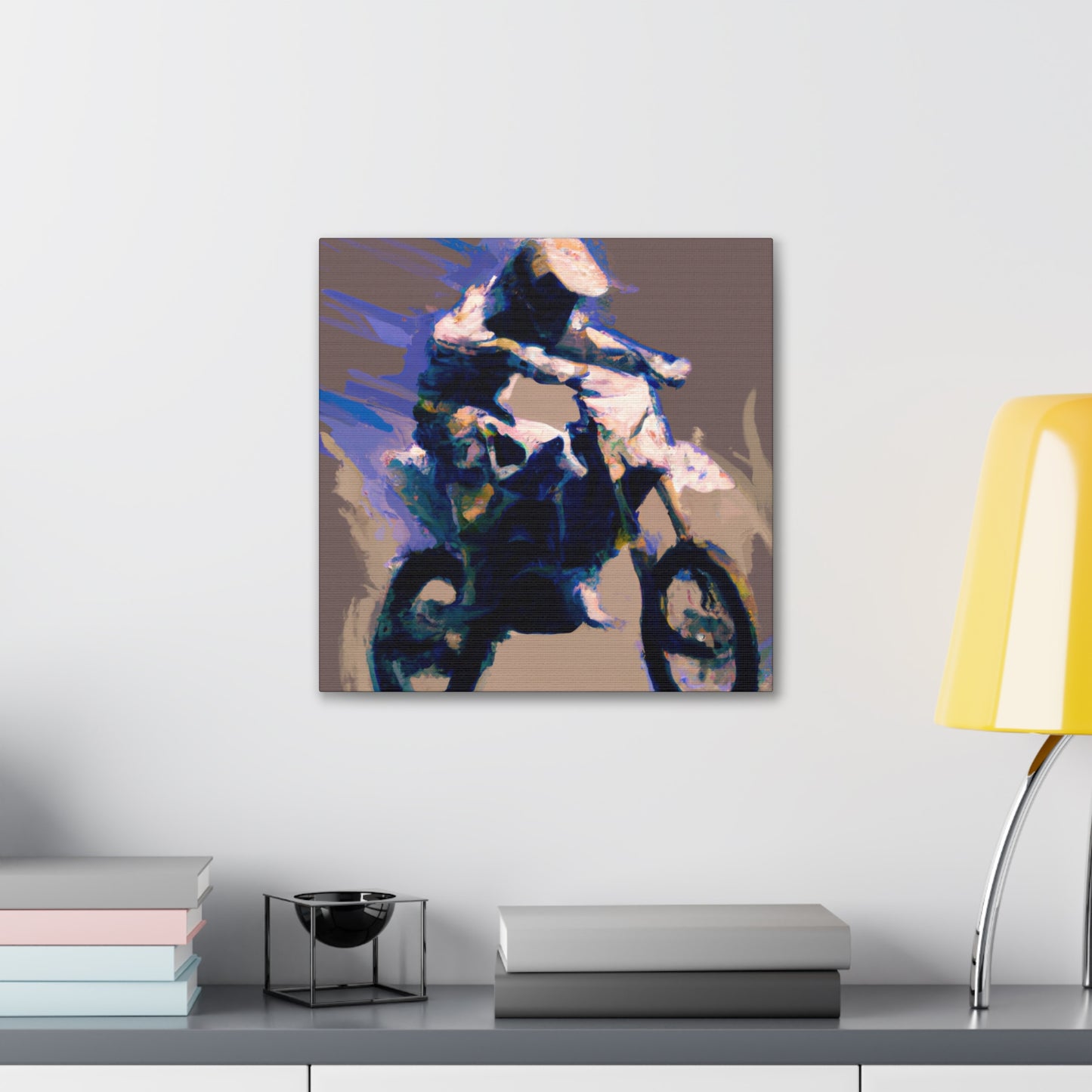 Racing on Two Wheels - Canvas