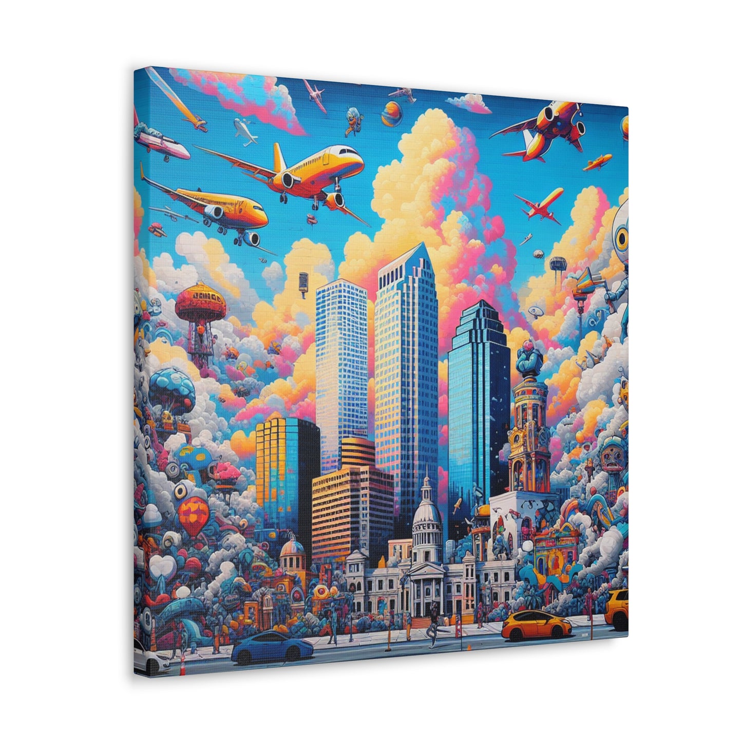 Sunshine City Mosaic - Canvas