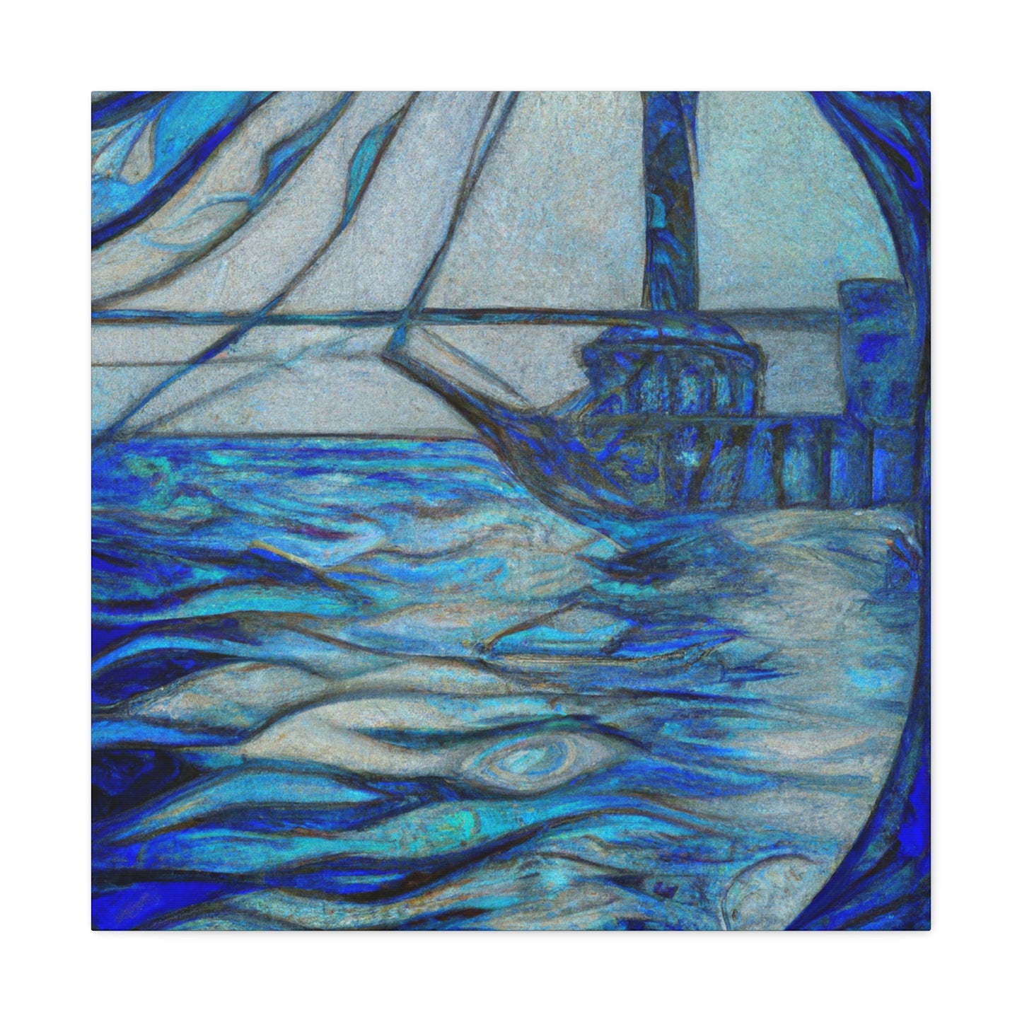 Marina in Art Nouveau - Canvas