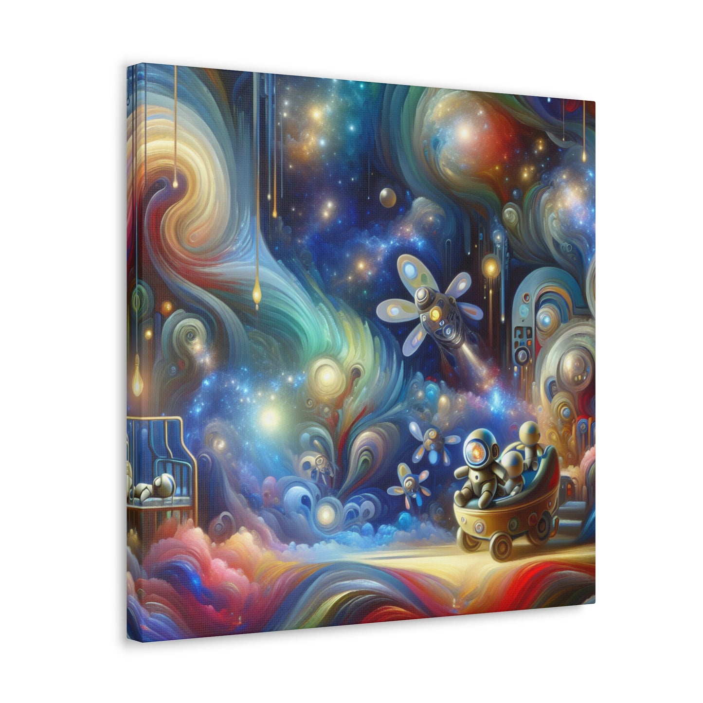 "Robotic Cosmos Journey" - Canvas