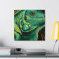 Green Iguanas Revelry - Canvas