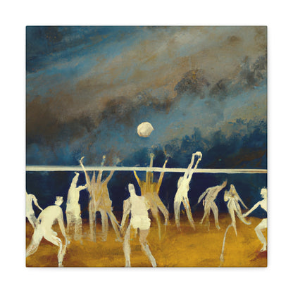 "Volleyball Vibrant Hues" - Canvas