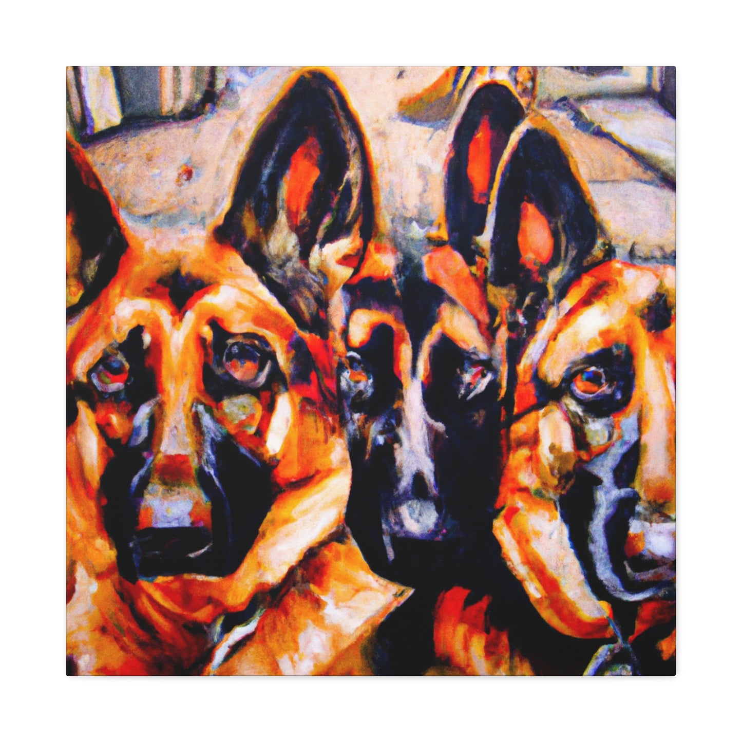 "Mystic German Shepherd Dream" - Canvas