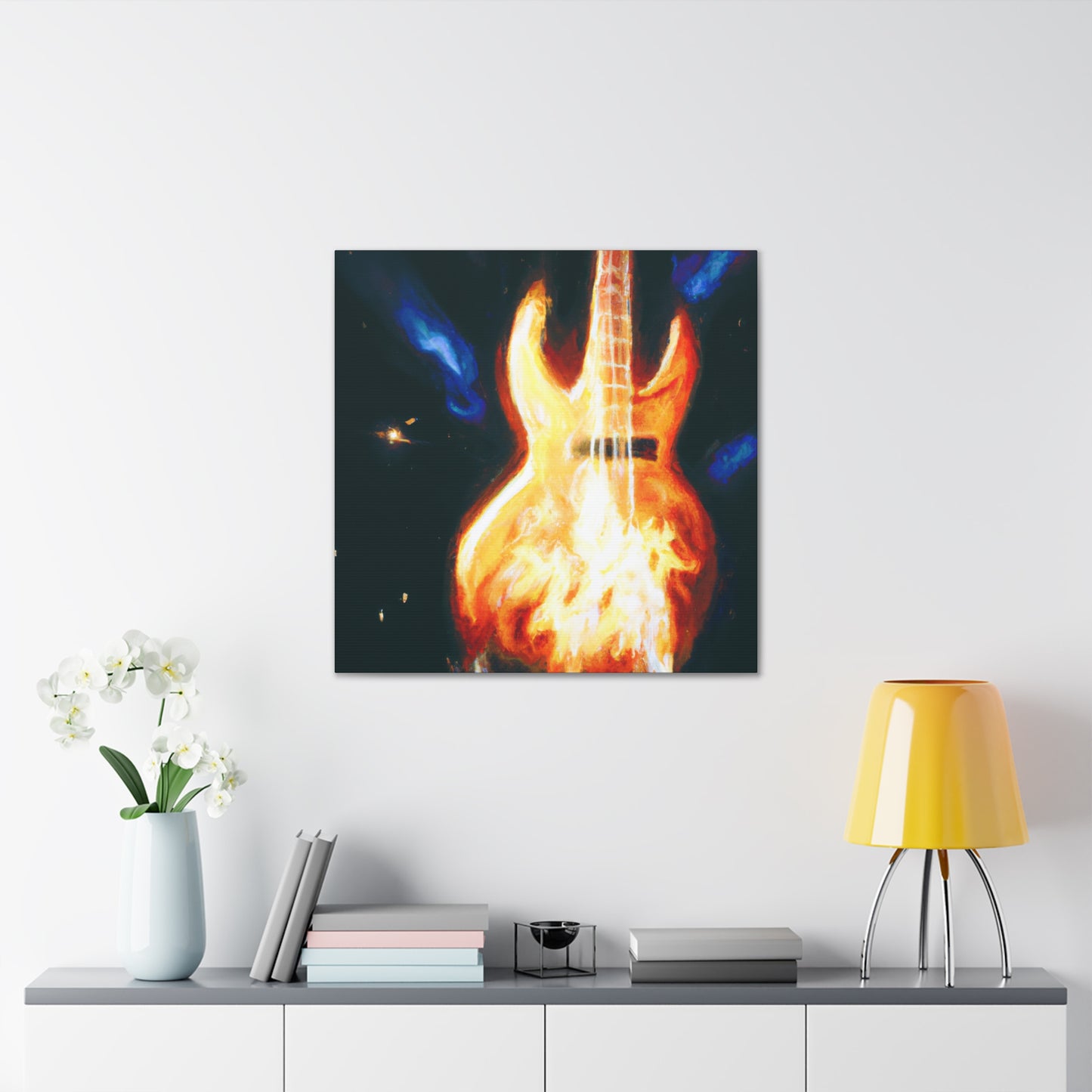 "Bass Guitar Groove Vibes" - Canvas