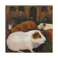 "Guinea Pig Renaissance Painting" - Canvas