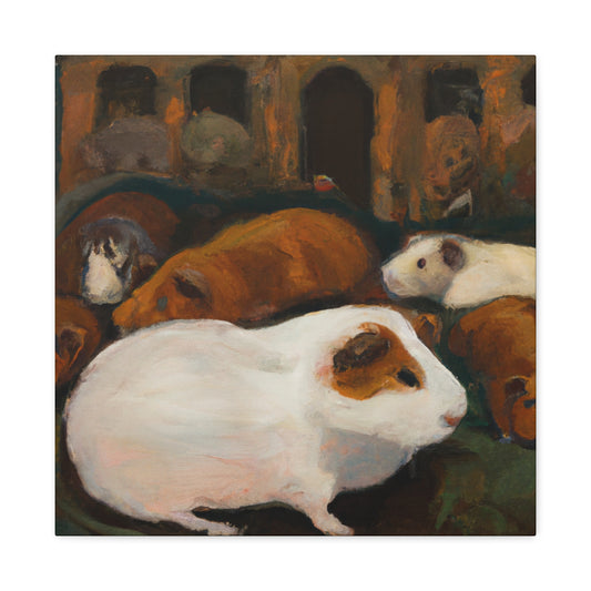 "Guinea Pig Renaissance Painting" - Canvas