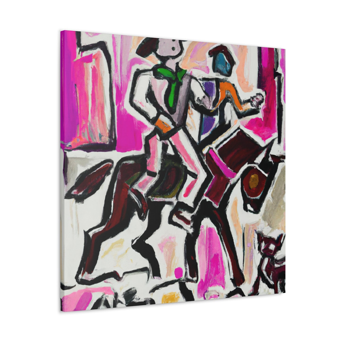 Rodeo in Abstract form - Canvas