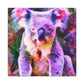 "Koala in Impressionist Hues" - Canvas