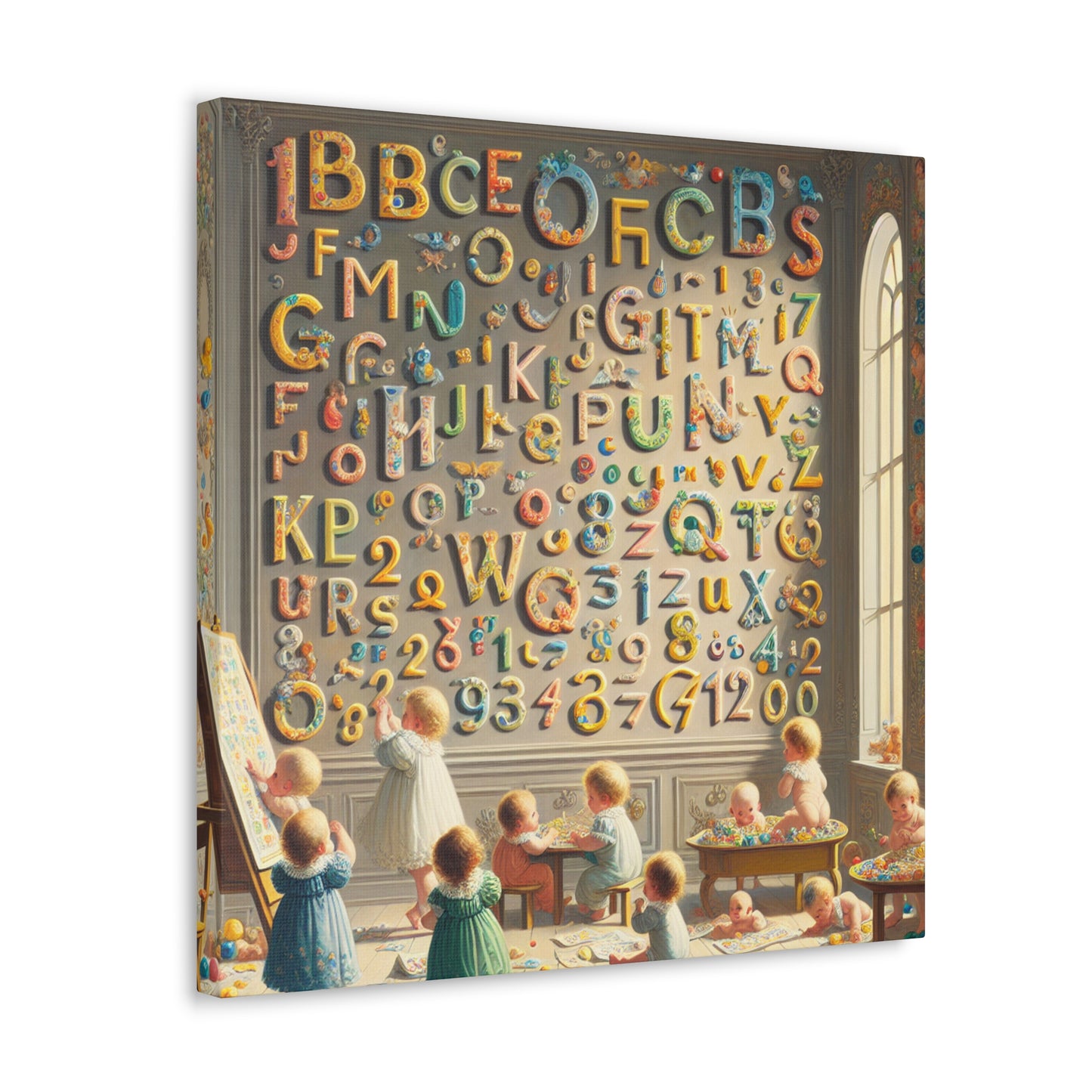 Whimsical Linguistic Kaleidoscope - Canvas