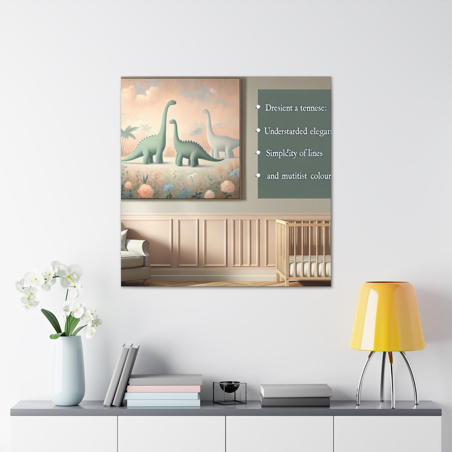 Whimsical Prehistoric Dreams - Canvas