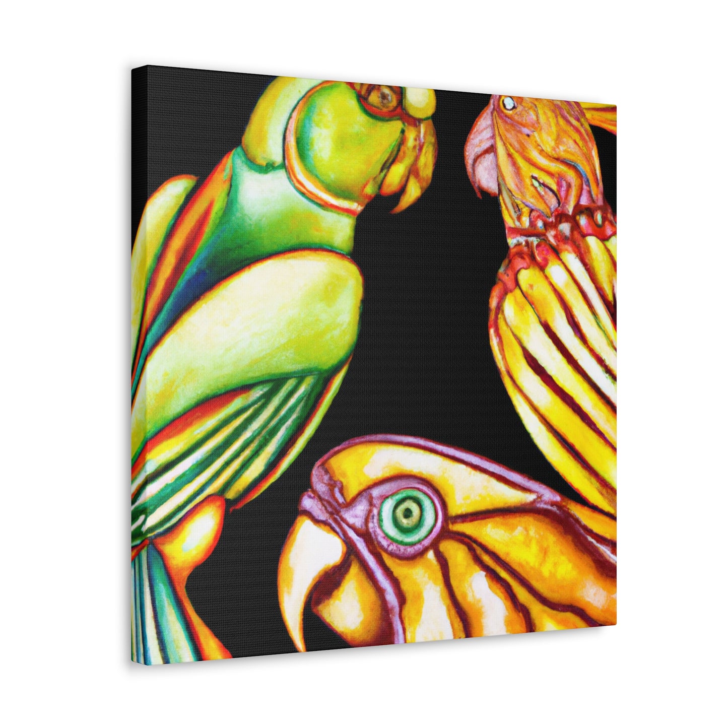 "Conures in Bloom" - Canvas