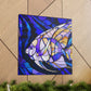 Aquatic Art Deco Angel - Canvas