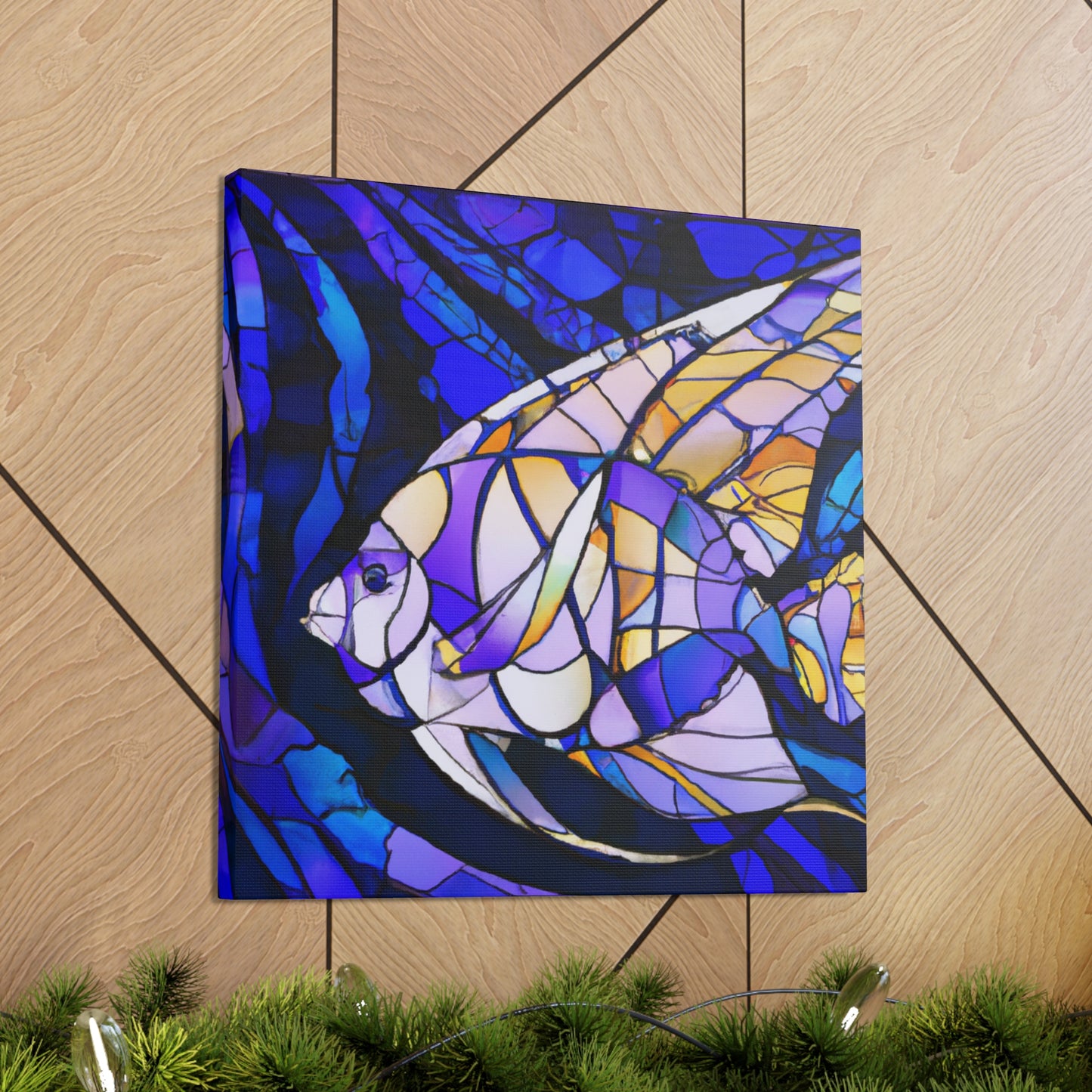 Aquatic Art Deco Angel - Canvas