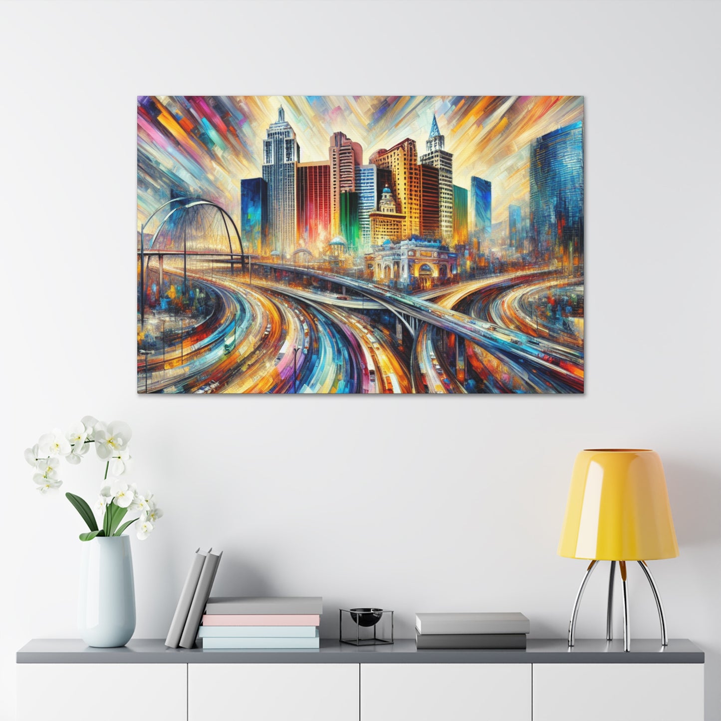 Glimmers of Sin City - Canvas