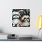 "Pekingese Gazing Wondrously" - Canvas