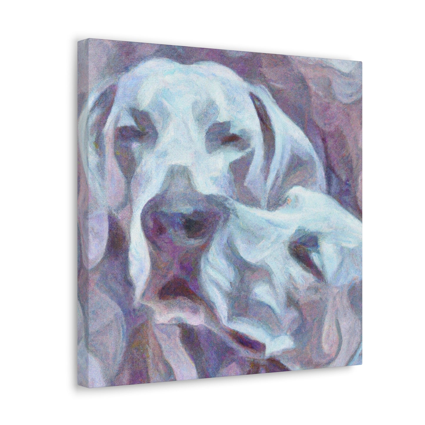 "Weimaraner In Impressionism" - Canvas