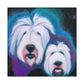 "Surreal Old English Sheepdog". - Canvas