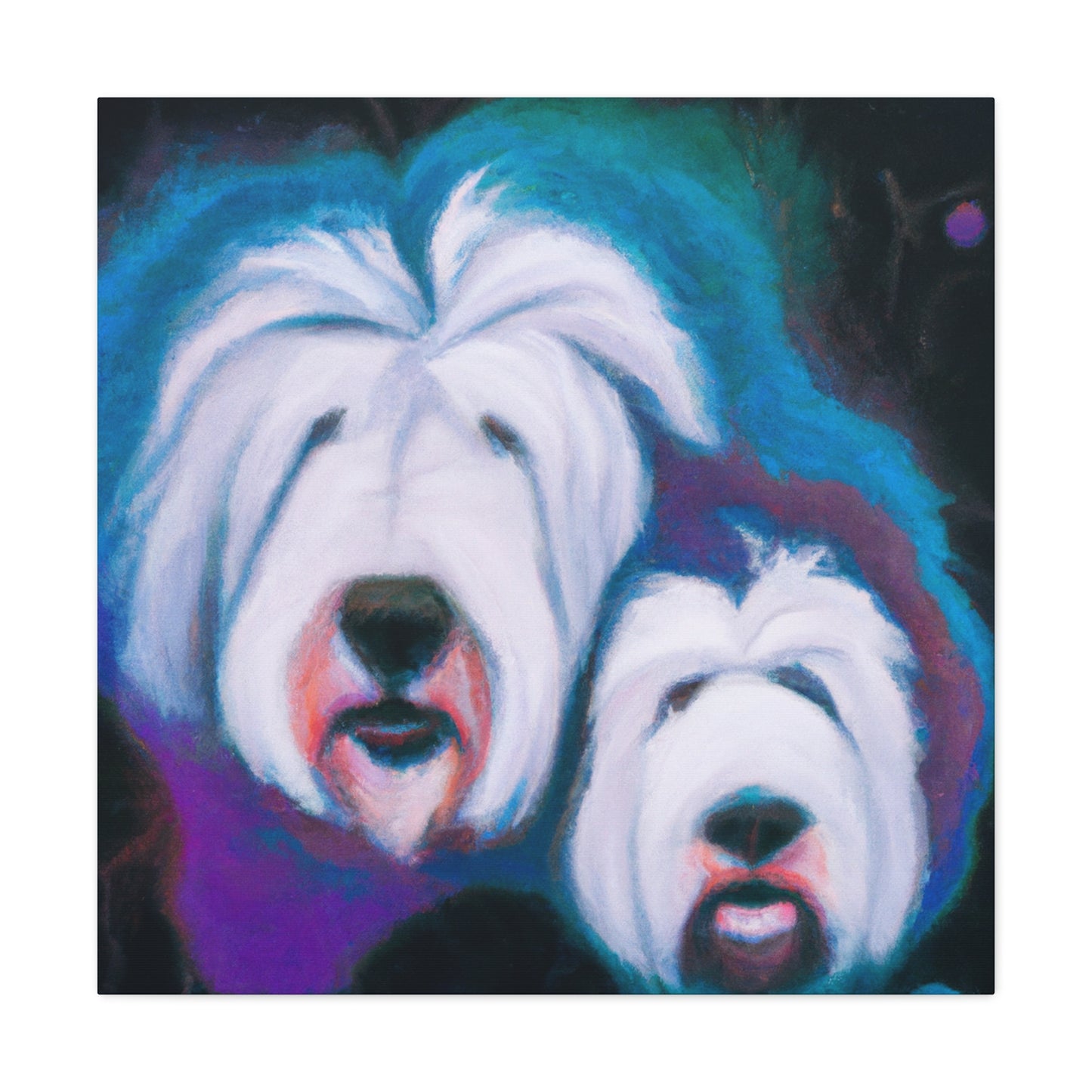 "Surreal Old English Sheepdog". - Canvas