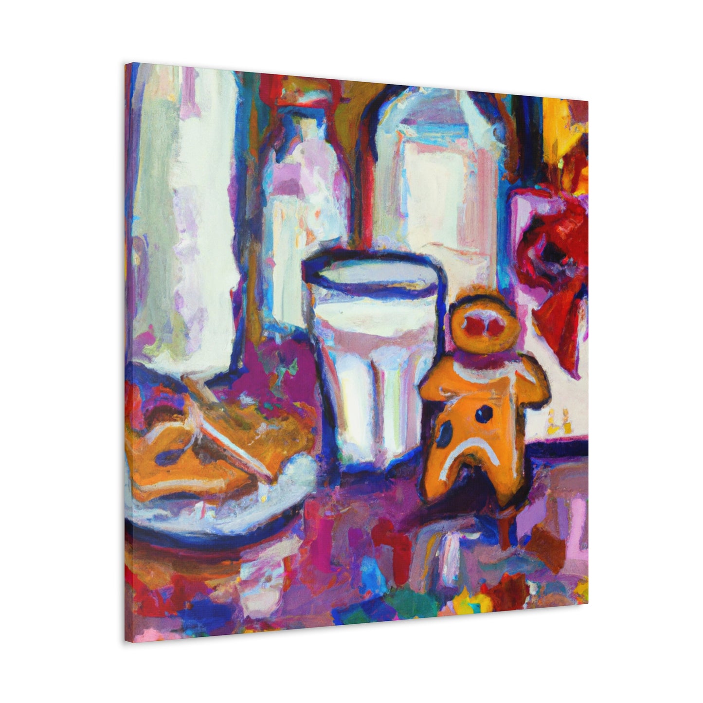 "Milk and Cookies Fauvism" - Canvas