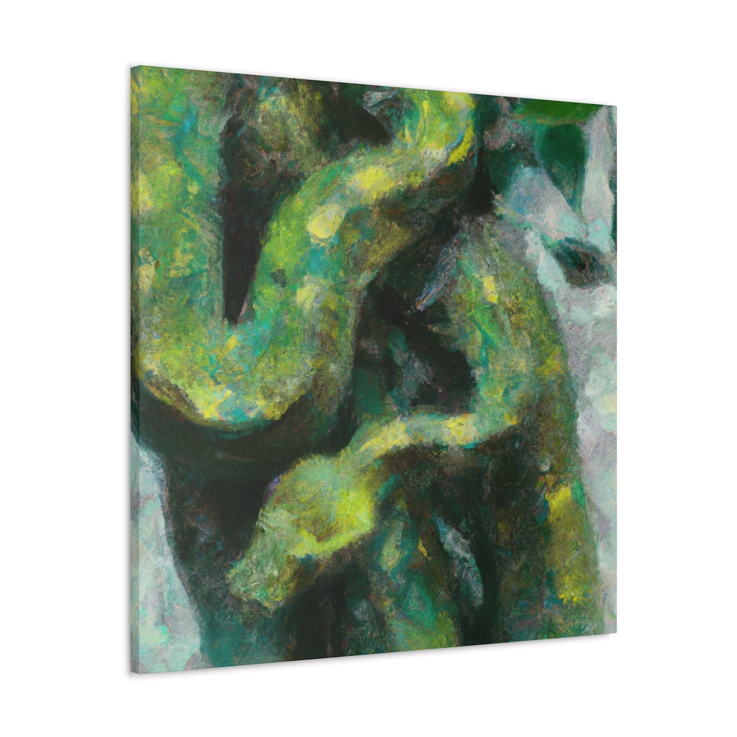 "Green Tree Python Vista" - Canvas