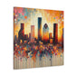 Vibrant Houston Vortex - Canvas