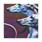 Greyhound in Motion - Canvas