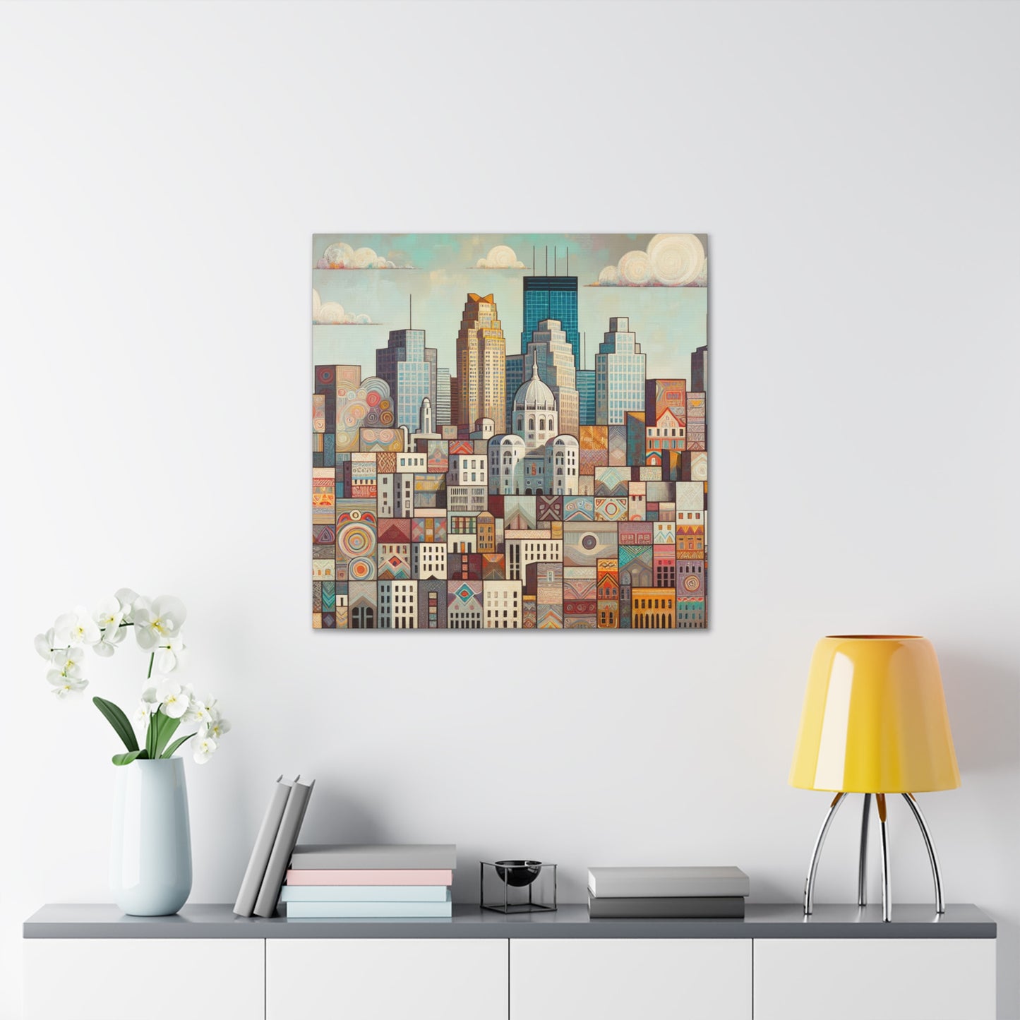 "Vibrant Minneapolis Melody" - Canvas