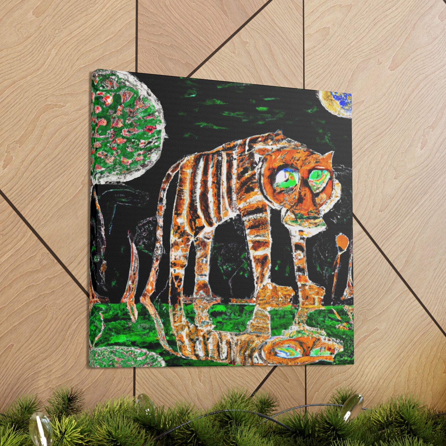 "Tiger on a Star" - Canvas