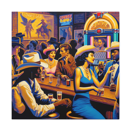 "Rodeo Saloon Serenade" - Canvas