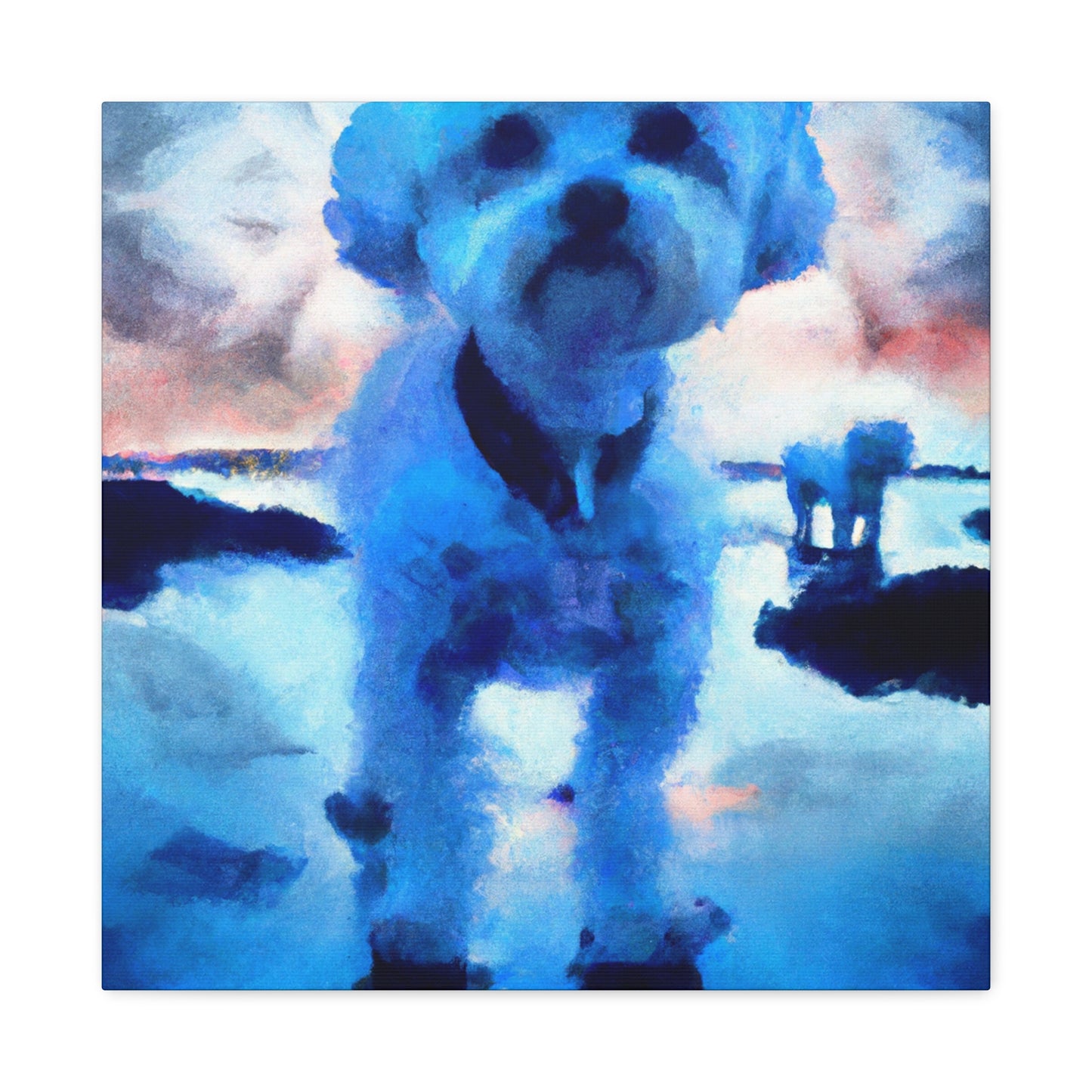 "Bichon Frise Bloom" - Canvas