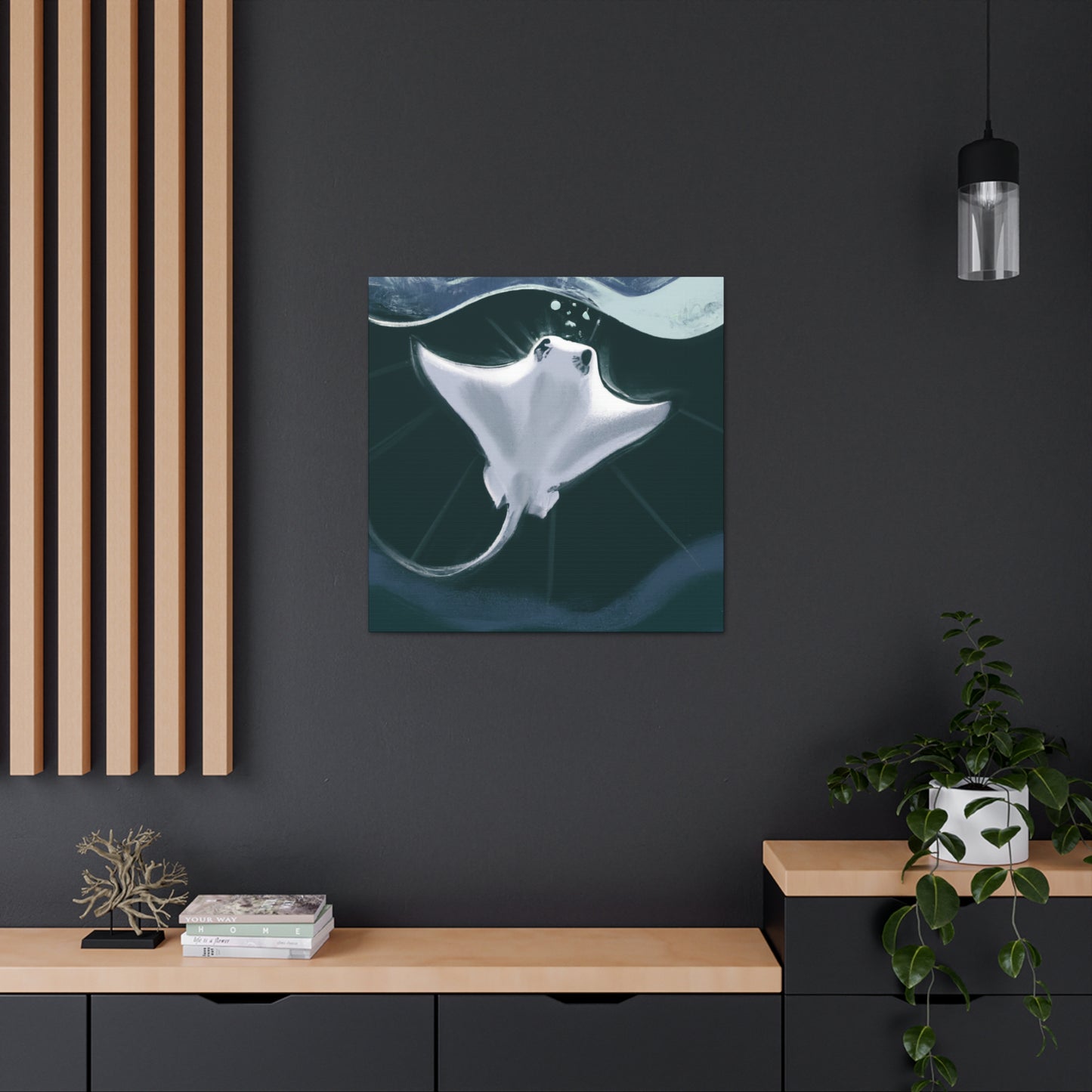 "Stingray in Art Deco" - Canvas