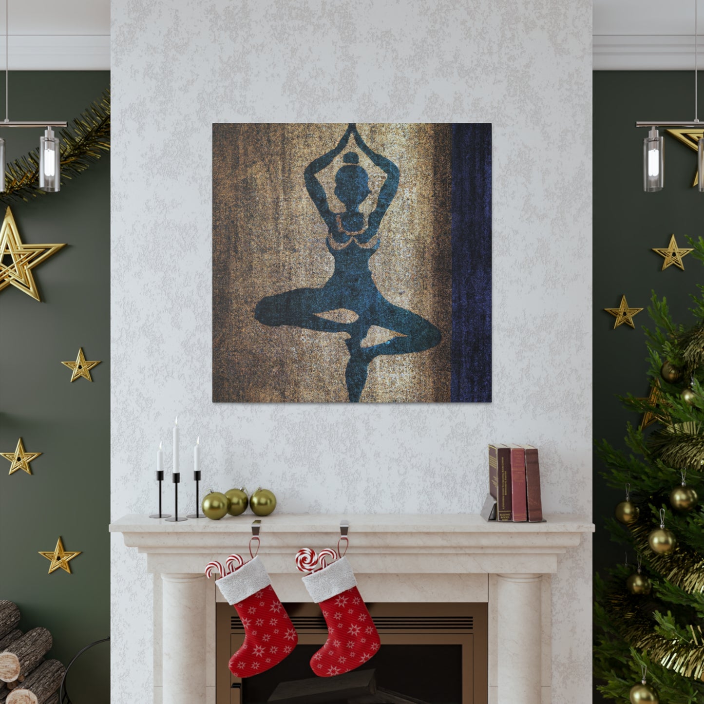 Yoga in Art Deco - Canvas