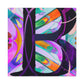 "Dazzling B in Art Deco" - Canvas