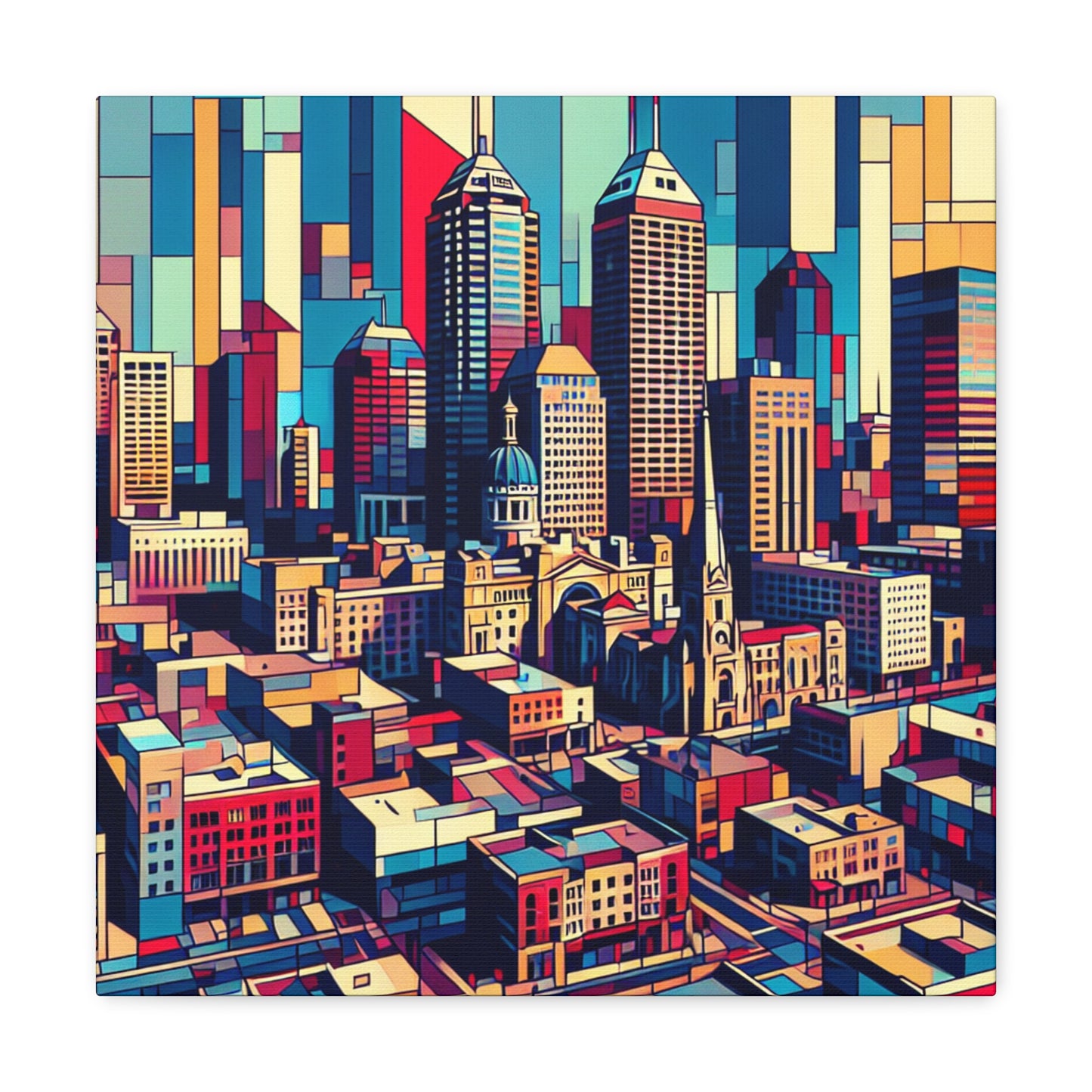 "Urban Canvas: Indy Impressions" - Canvas