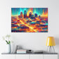 "Emerald City's Vibrant Symphony" - Canvas