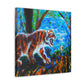 Tiger's Ferocious Roar - Canvas