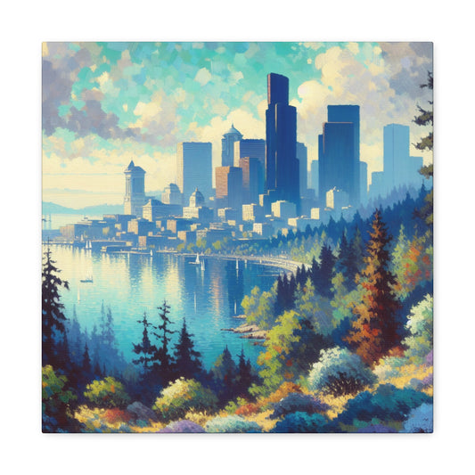 "Enchanting Palette of Seattle" - Canvas