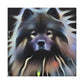 Keeshond Digital Delight - Canvas