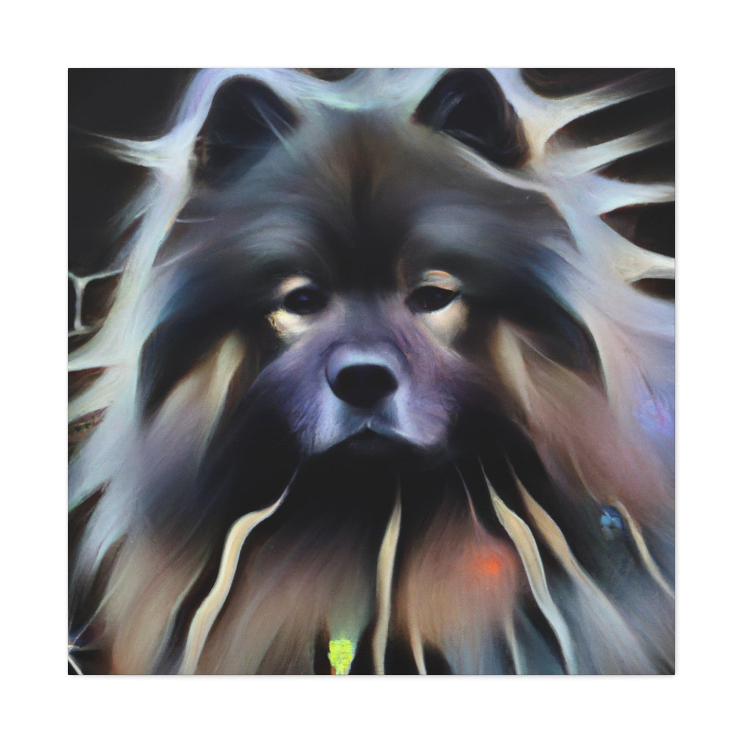 Keeshond Digital Delight - Canvas