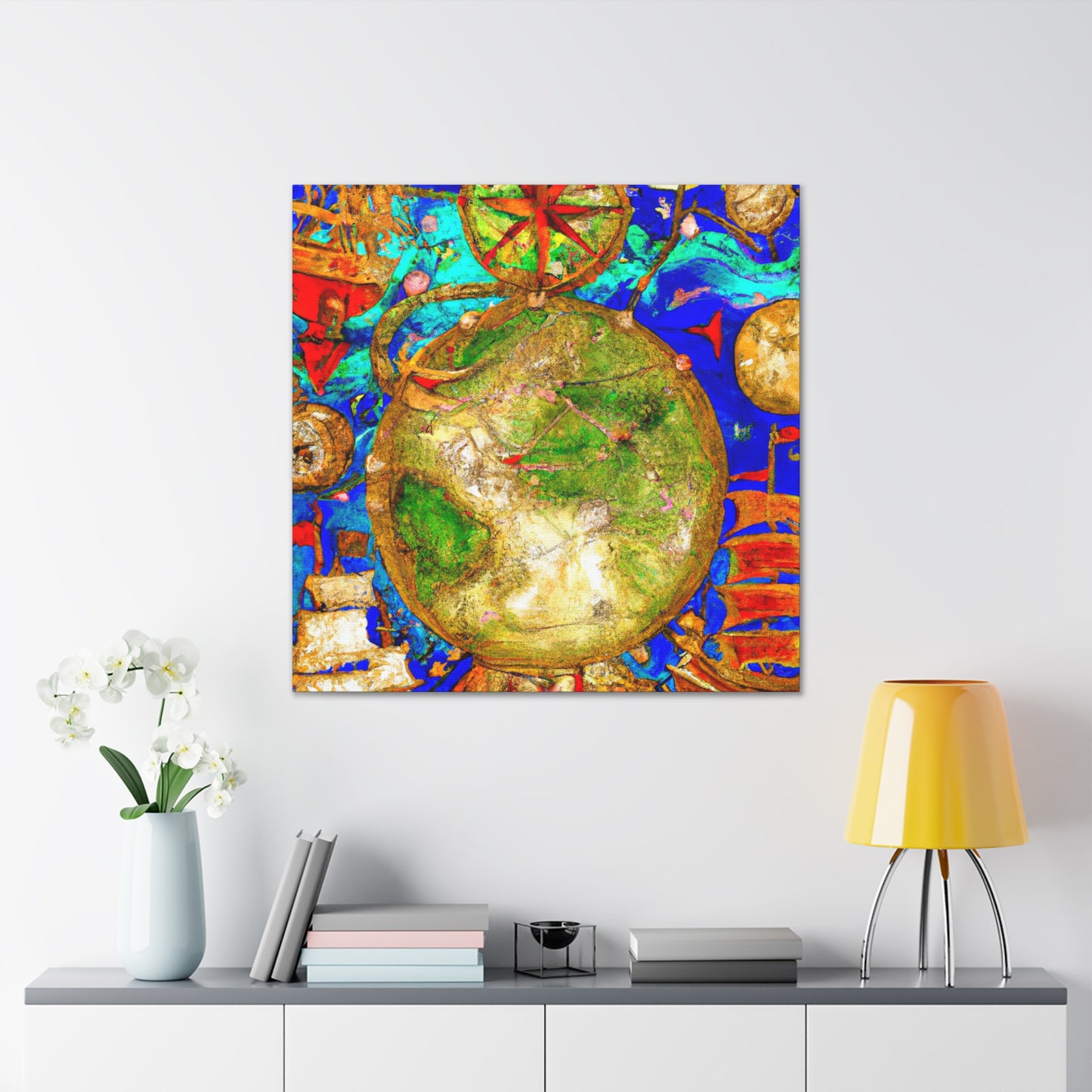 "Navigating A Nautical Chart" - Canvas